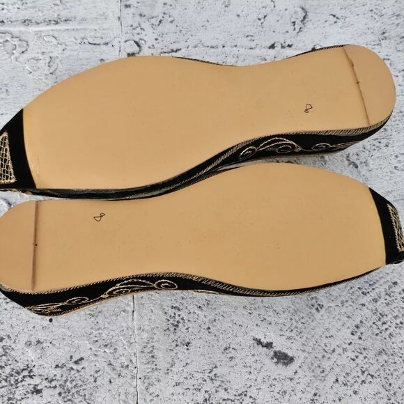 Men Khussa Handmade Embroidery Fancy Wedding Groom Flat Khusa Shoe Size 8.5US main image 4